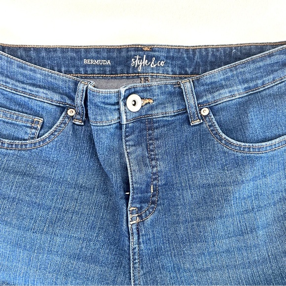 Style & Co. Blue Denim Bermuda shorts NWOT - Picture 5 of 5